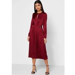 Ted Baker Deep Red Asymmetrical Dress